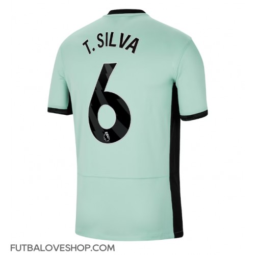 Dres Chelsea Thiago Silva #6 Tretina 2023-24 Krátky Rukáv